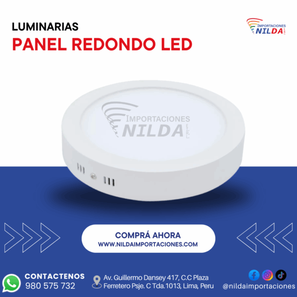 PANEL REDONDO LED