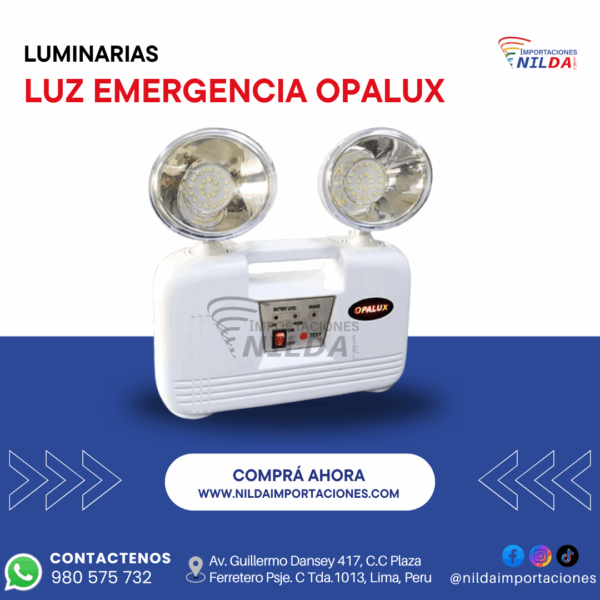 LUZ DE EMERGENCIA OPALUX