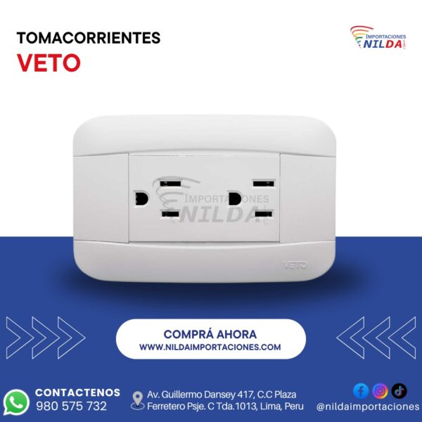Tomacorriente Veto