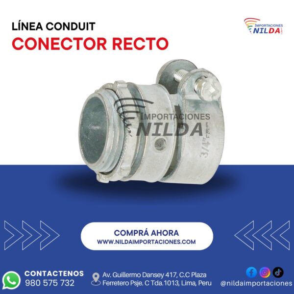 CONECTOR RECTO