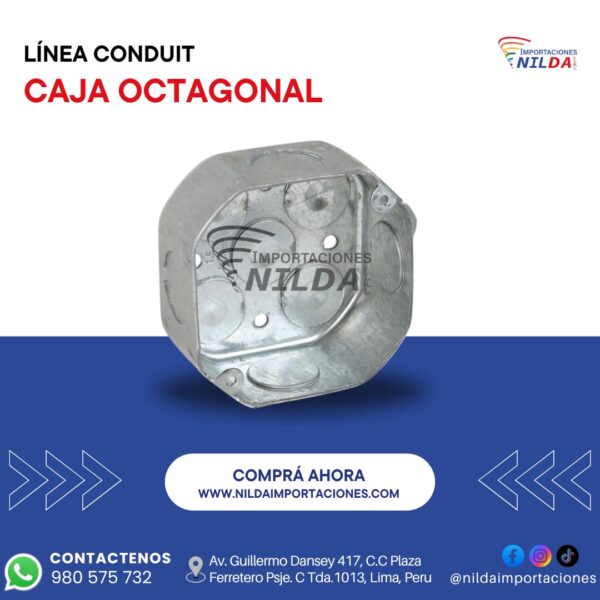 CAJA OCTAGONAL CONDUIT